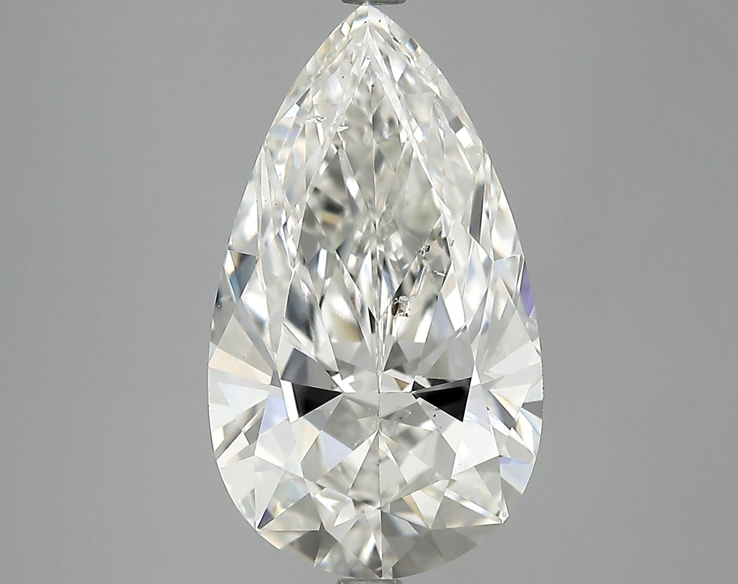 GIA 5.04 H-SI2 Pear Diamond