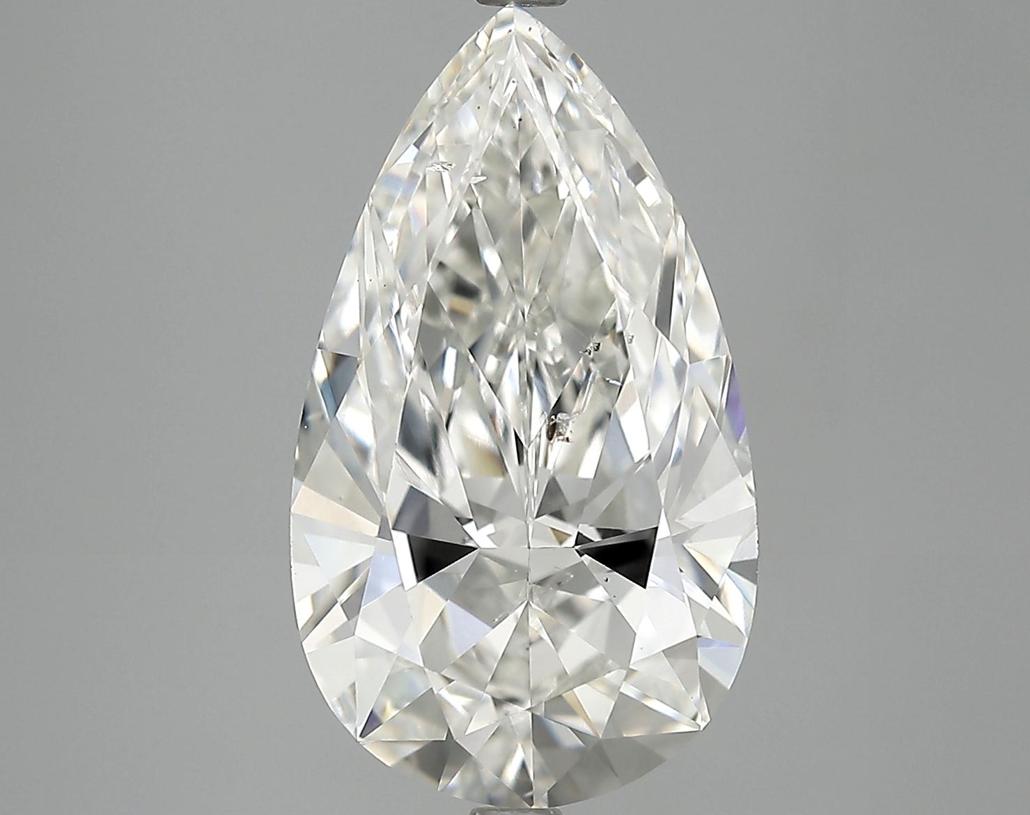 GIA 5.04 H-SI2 Pear Diamond