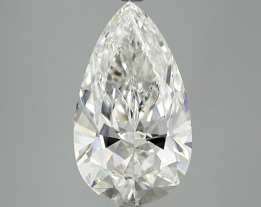 GIA 5.04 H-SI2 Pear Diamond