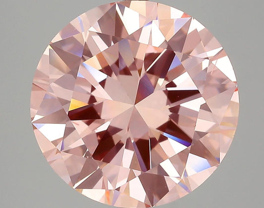 GIA 7.93 Fancy Intense Pink-VS2 Round Diamond
