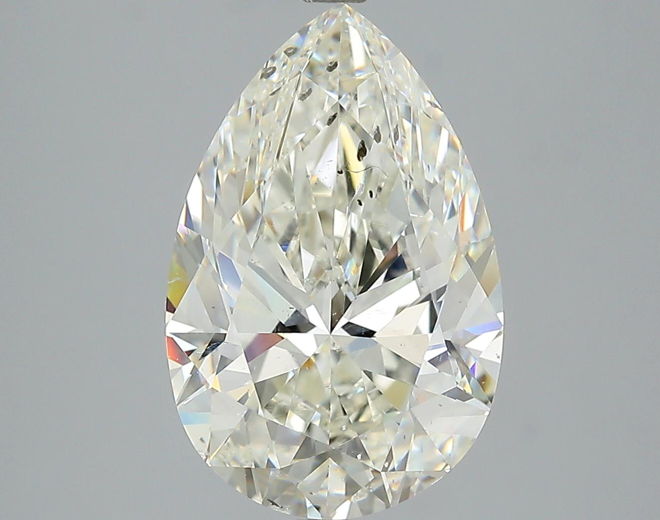 GIA 5.01 J-SI2 Pear Diamond