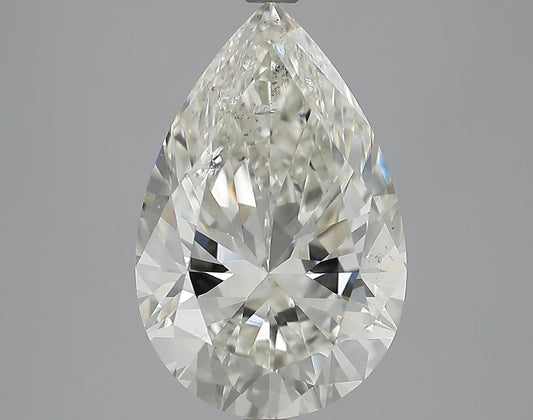 GIA 5.04 K-SI2 Pear Diamond