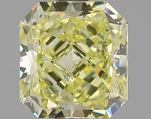 GIA 1.13 Fancy Yellow-VS1 Radiant Diamond