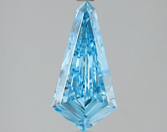GIA 1.53 Fancy Vivid Blue-VS1 Kite Diamond