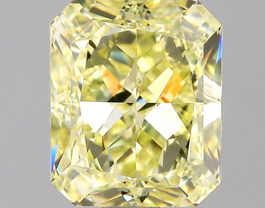 GIA 1.04 Fancy Light Yellow-VS1 Radiant Diamond
