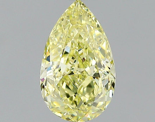 GIA 0.7 Fancy Yellow-SI1 Pear Diamond