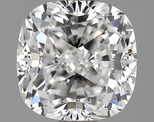 GIA 0.91 D-SI2 Cushion Diamond