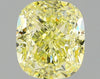 GIA 2.09 Fancy Yellow-VVS2 Cushion Diamond