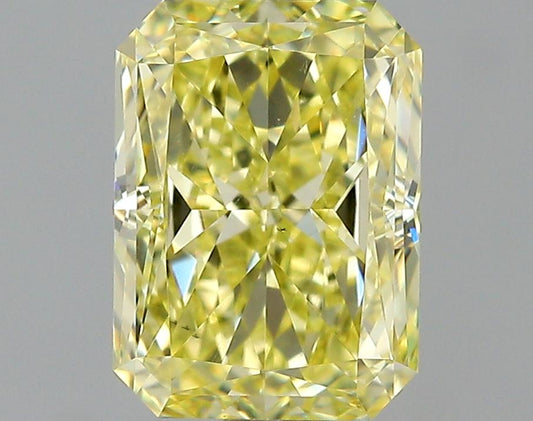 GIA 1.03 Fancy Yellow-VS2 Radiant Diamond