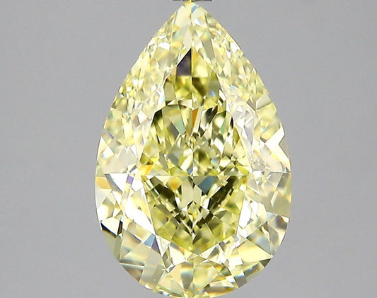 GIA 3.28 Fancy Yellow-VS1 Pear Diamond