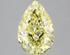 GIA 3.28 Fancy Yellow-VS1 Pear Diamond