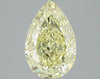 GIA 3.53 Fancy Light Yellow-VS2 Pear Diamond