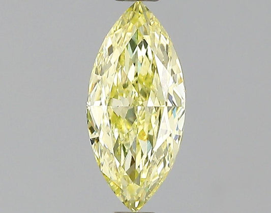 GIA 0.58 Fancy Yellow-VS2 Marquise Diamond