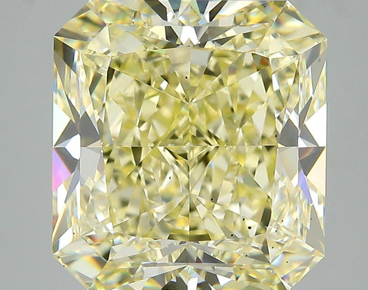 GIA 8.61 Fancy Yellow-VS2 Radiant Diamond