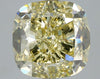 GIA 5.02 Fancy Brownish Greenish Yellow-VS2 Cushion Diamond