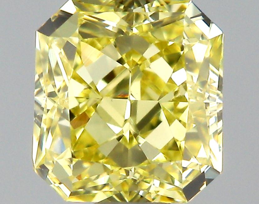 GIA 0.56 Fancy Yellow-VS1 Radiant Diamond