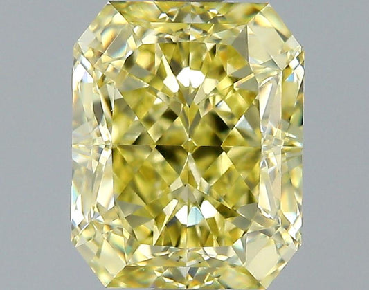 GIA 1.51 Fancy Yellow-VVS2 Radiant Diamond