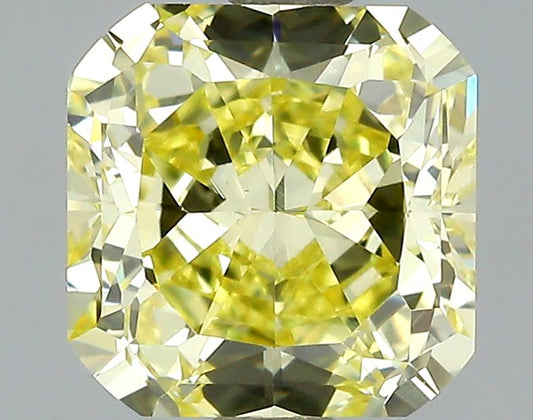GIA 1.03 Fancy Intense Yellow-VVS2 Cushion Diamond