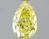 GIA 0.7 Fancy Intense Yellow-VS2 Pear Diamond