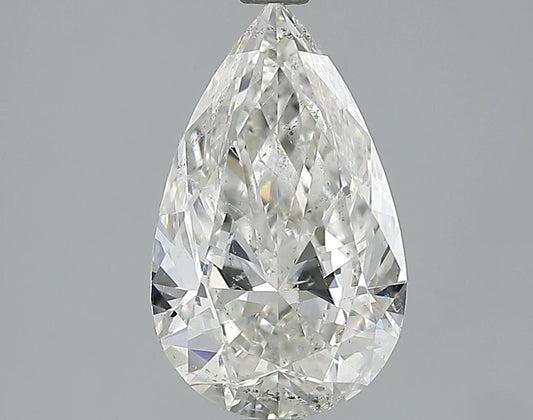 GIA 2.02 I-SI2 Pear Diamond
