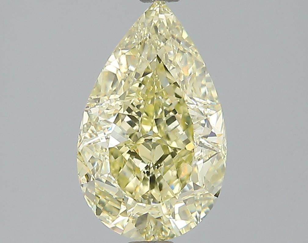 GIA 2.26 Fancy Light Yellow-VS1 Pear Diamond