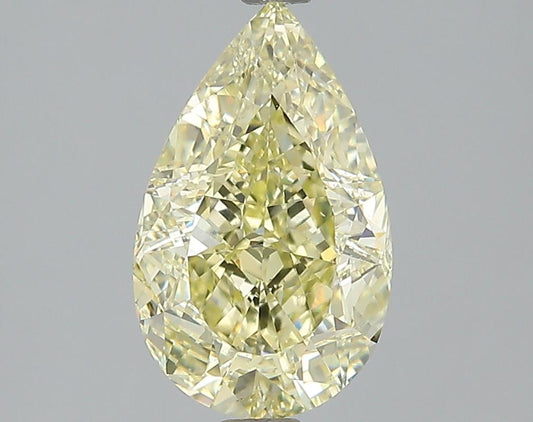 GIA 2.26 Fancy Light Yellow-VS1 Pear Diamond