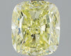 GIA 2.02 Fancy Yellow-VVS1 Cushion Diamond