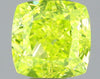 GIA 0.5 Fancy Vivid Green Yellow-SI1 Cushion Diamond