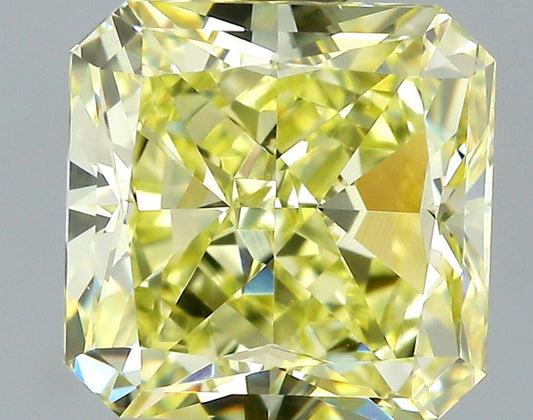 GIA 1.51 Fancy Yellow-VVS2 Radiant Diamond