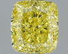 GIA 0.86 Fancy Intense Yellow-VS2 Cushion Diamond