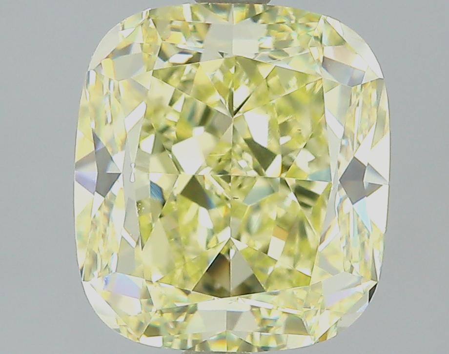 GIA 3.54 Fancy Yellow-VS1 Cushion Diamond