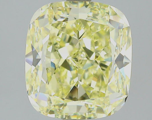 GIA 3.54 Fancy Yellow-VS1 Cushion Diamond