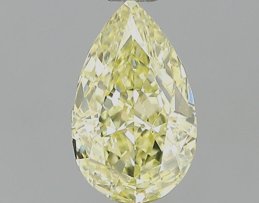 GIA 0.51 Fancy Light Yellow-VS2 Pear Diamond