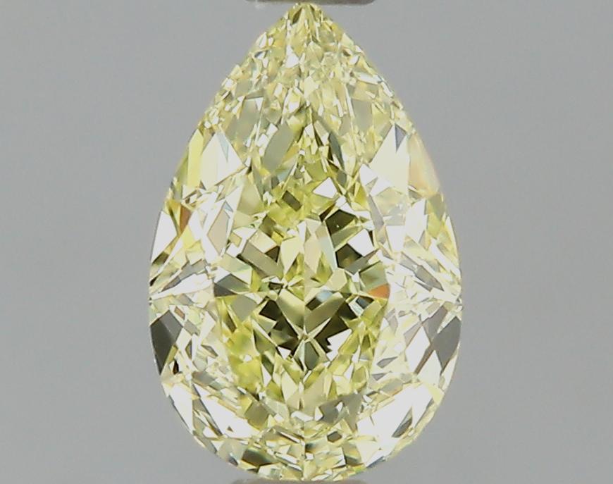 GIA 0.51 Fancy Light Yellow-VVS2 Pear Diamond