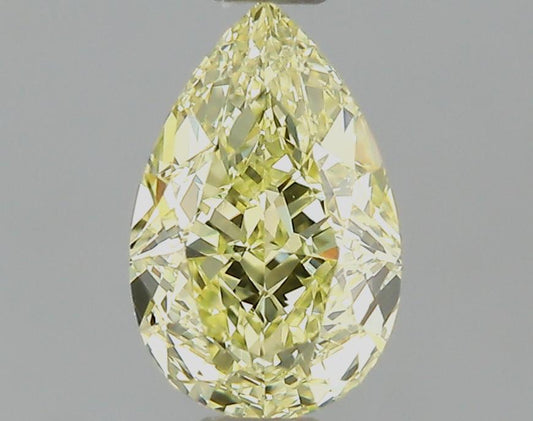 GIA 0.51 Fancy Light Yellow-VVS2 Pear Diamond
