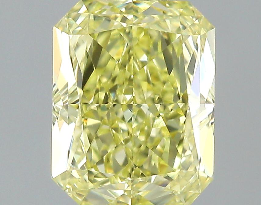 GIA 0.6 Fancy Yellow-VS2 Radiant Diamond