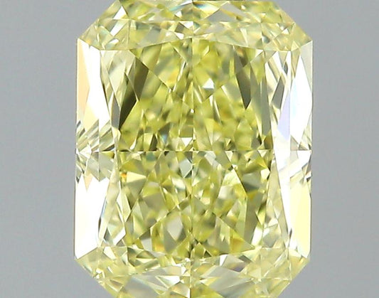 GIA 0.6 Fancy Yellow-VS2 Radiant Diamond