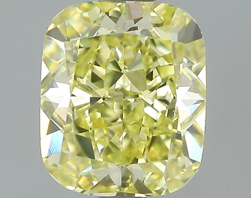 GIA 1.04 Fancy Yellow-VVS2 Cushion Diamond