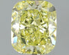 GIA 1.04 Fancy Yellow-VVS2 Cushion Diamond
