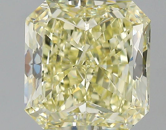 GIA 1.59 Fancy Light Yellow-VS2 Radiant Diamond