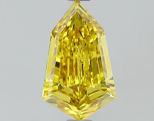 GIA 0.61 Fancy Deep Yellow-SI1 Kite Diamond