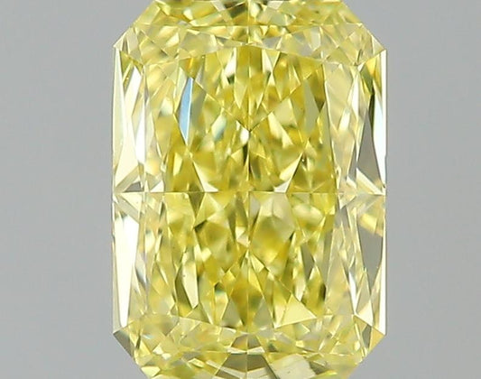 GIA 0.61 Fancy Intense Yellow-VS1 Radiant Diamond