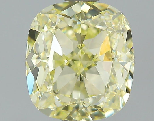 GIA 1.03 Fancy Light Yellow-IF Cushion Diamond