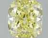 GIA 1.22 Fancy Intense Yellow-VS2 Cushion Diamond