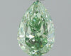 GIA 0.39 Fancy Intense Green-VVS1 Pear Diamond