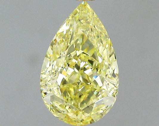 GIA 0.85 Fancy Yellow-VVS1 Pear Diamond