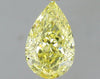 GIA 0.85 Fancy Yellow-VVS1 Pear Diamond