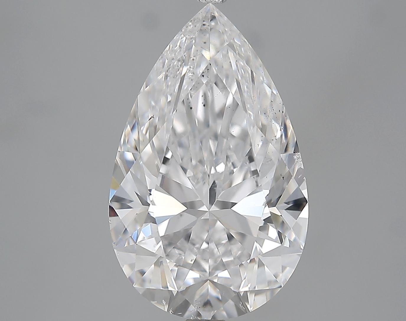 GIA 5.01 D-SI2 Pear Diamond
