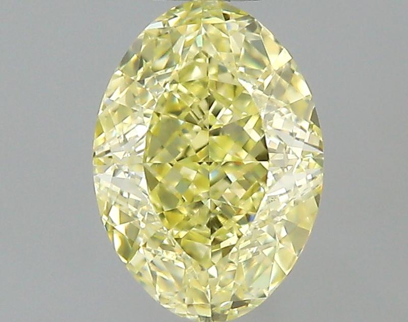 GIA 0.5 Fancy Yellow-VVS1 Oval Diamond