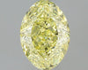 GIA 0.5 Fancy Yellow-VVS1 Oval Diamond